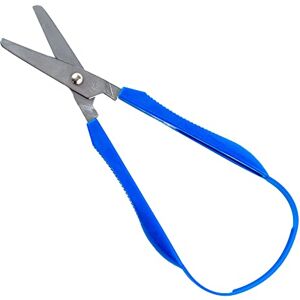 PETA Easi-Grip Scissors - Stainless Steel and Polymer Loop Handle - Self Opening Scissors - Ergonomic Grip to Increase Stability - Ideal for Scissor Skills Development and People with Weak Grip or Poor Hand Strength - 45mm Rounded Blade