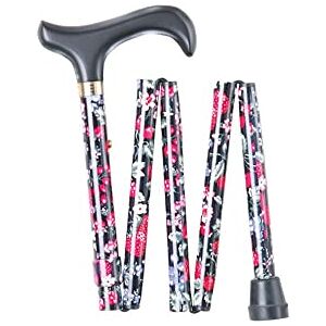 Charles Buyers Fruit Pattern Extra Short Folding Walking Stick