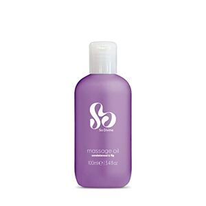 So Divine - Sandalwood & Fig Sensual Massage Oil 100ml Bottle. Vegan & Paraben Free Natural Massage Oil, Naturally Scented Body Massage Oil for Couples and Intimate Moments