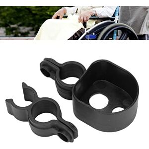 Brrnoo Wheelchair Cup Holder, Walking Stick Rack for Wheelchair, Rollator Cup Holder, Portable Universal Cup Holder for Chair, Mobility Scooter, Power Chair Cup Holder, Walker Cup Holder