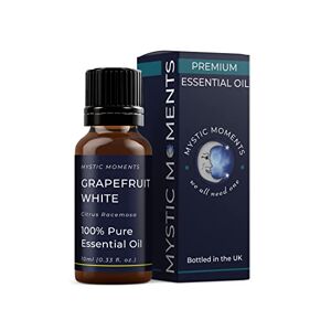 Mystic Moments Grapefruit White Essential Oil 10ml - Pure & Natural Oil for Diffusers, Aromatherapy & Massage Blends Vegan GMO Free