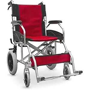 QUIRUMED Folding Wheelchair for Transport, Aluminium Frame, Ultra-Light, Passenger Brakes, Compact Folding, Orthopedic