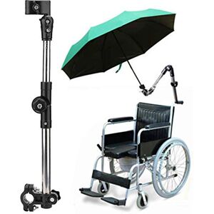 Dioche Umbrella Holder Adjustable Wheelchair Umbrella Attachment Holder for Cart Pram Fishing Beach Chair