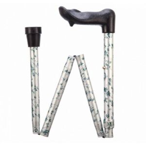 Able2 Arthritis Grip Cane - Folding, Adjustable, Right Handed - Ivy