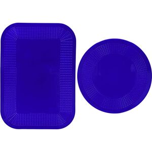 Performance Health Dycem Non Slip Rectangular Pad, Grip Assistance & Dycem Non Slip Round Pad 14 cm, Blue, Precut Adhering Pad, Grip Assistance, Non-Toxic, Prevents Objects From Sliding or Rolling, Ideal for Cups