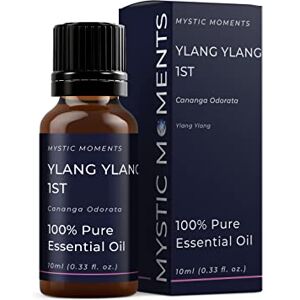 Mystic Moments Ylang Ylang 1st Essential Oil 10ml - Pure & Natural Oil for Diffusers, Aromatherapy & Massage Blends Vegan GMO Free