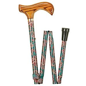 Charles Buyers Paisley Patterned Folding Walking Stick