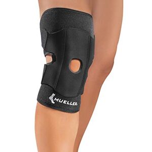 Mueller Adjustable Knee Support, Open Patella, Black, OSFM