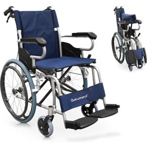 Quirumed Lightweight Aluminum Folding Wheelchair