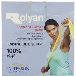 Patterson Medical Rolyan Energising Exercise Bands Latex Free, 50m, Black Extra Extra Heavy, Elastic Band For Upper Body, Lower Body, & Core Exercise, Physical Therapy, Pilates, Home Workouts, & Rehab, Fitness Band