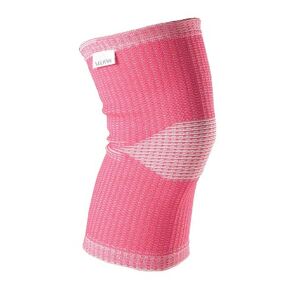 VULKAN Elastic Knee Support, For Women, For Support, Joint Pain and Arthritis, Support for Exercise and Fitness for Weak Joints, Pink, Large