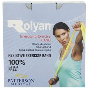 Performance Health Rolyan Energising Exercise Bands Latex Free , 25 m , Yellow Light , Elastic Band For Upper Body , Lower Body , & Core Exercise , Physical Therapy , Pilates , Home Workouts , & Rehab , Fitness Band