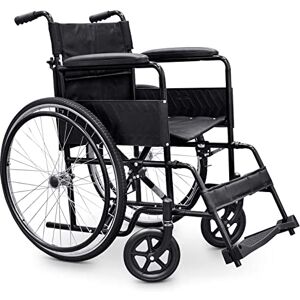 Quirumed Folding Wheelchair WELLCORE, Steel Frame, Easy folding, Foldable backrest, Foldable and removable footrest