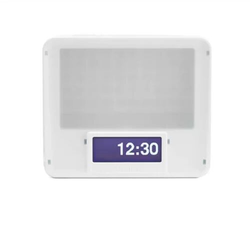 Lumie Zest Modern & Contemporary Digital Electric Alarm Tabletop Clock in White Lumie  - Size: 26cm H X 25cm W X 10cm D