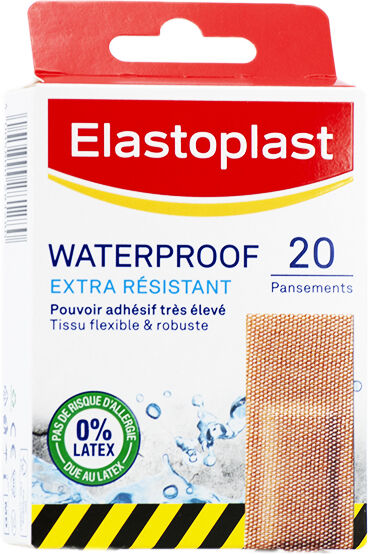 Elastoplast Waterproof Pansement Extra Résistant 20 unités