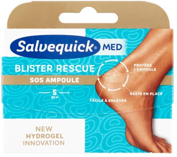 Salvequick Med Blister Rescue Pansement SOS Ampoule 5 unités