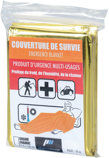 Pharmavoyage Couverture de Survie 210cm x 160cm