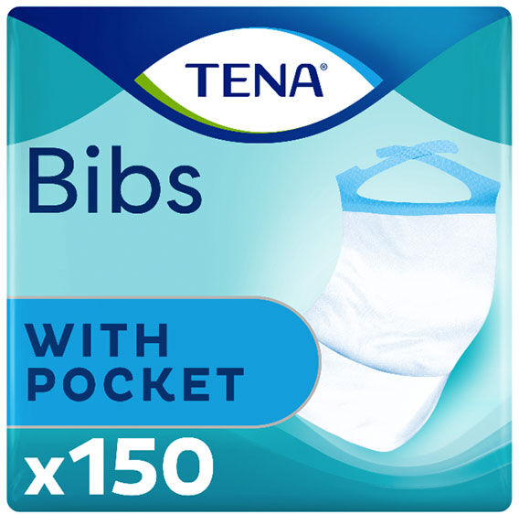 TENA Bib Bavoirs Jetables M/L 150 bavoirs