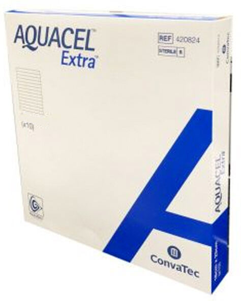 Convatec Wound Care Convatec Aquacel Extra Pansement Stérile 5x10cm 10 unités