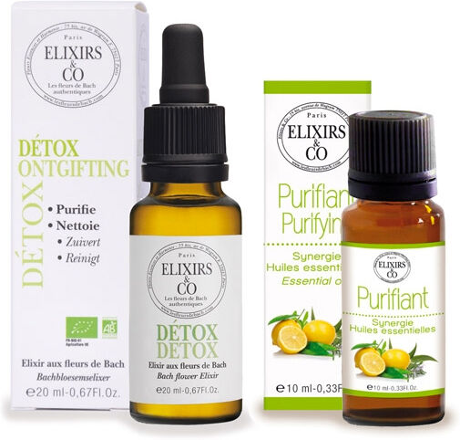 Elixirs & Co Duo Elixir Pure Detox 20ml + Synergie Purifiant 5ml