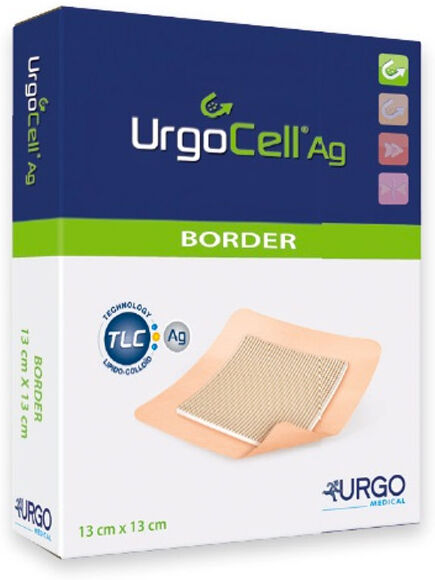 Urgo Médical Urgocell AG Border Pansement Hydrocellulaire 13 x 13cm 10 unités