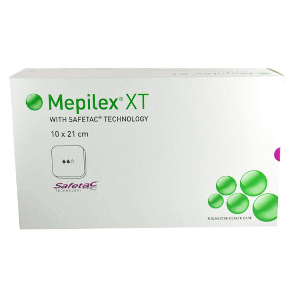 Molnlycke Health Care Mepilex XT Pansement Hydrocellulaire 10 x 21cm 16 unités