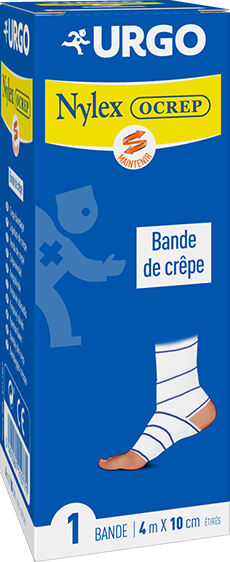 Urgo Soins Infirmiers Bande de Crêpe Nylex Ocrep 10cm x 4m