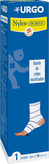 Urgo Soins Infirmiers Bande de Crêpe Nylex Ocrep 15cm x 4m