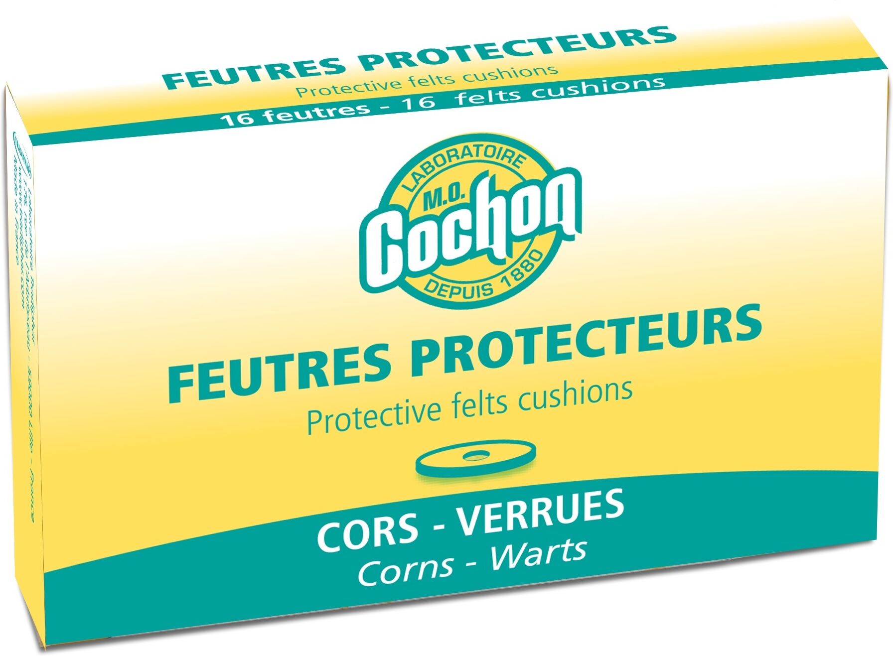 Cochon M.O Feutres Protecteurs pour Cors et Verrues boite de 16