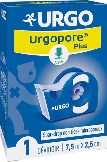 Urgo Médical Urgopore Plus Sparadrap Non Tissé Microporeux Dévidoir 7,5m x 2,5cm