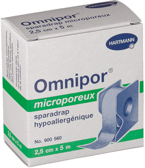 Hartmann Omnipor Sparadrap Microporeux avec Dévidoir 5M x 2,5cm