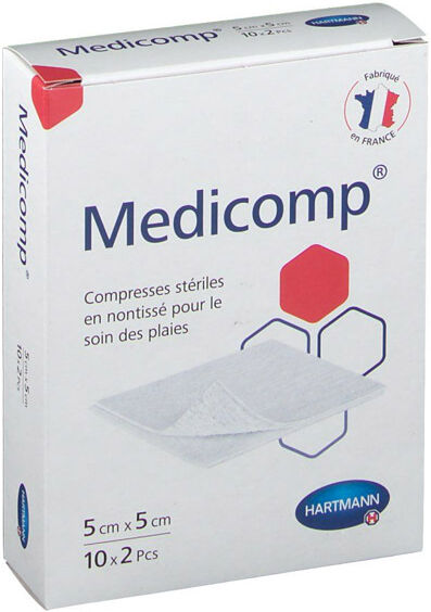 Hartmann Medicomp Compresse en Non Tissé Stérile 5 x 5cm 20 unités