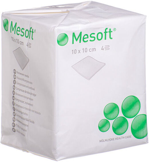 Molnlycke Health Care Mesoft Compresse Non-Tissé Non-Stérile 10 x 10cm 100 unités