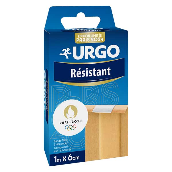 Urgo Premiers Soins Pansement Résistant Bande à Découper 6cm x 1m