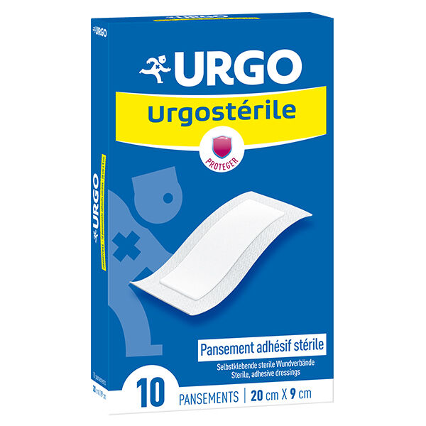 Urgo Médical Urgostérille Pansement Adhésif Stérile 20 x 9cm 10 unités