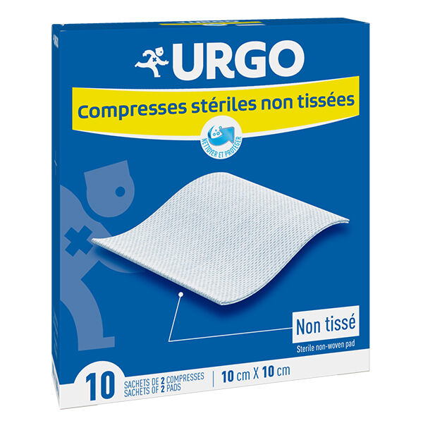 Urgo Soins Infirmiers Compresse Non Tissé Stérile 10 x 10cm 20 unités