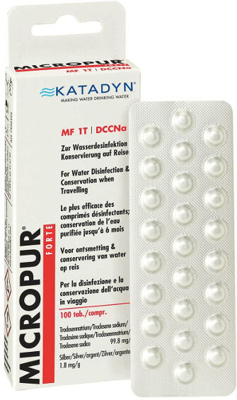 Katadyn Micropur Forte MF 1T DCCNa 100 comprimés