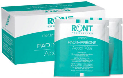 Ront Pad Tampon d'Alcool 70% 100 Sachets