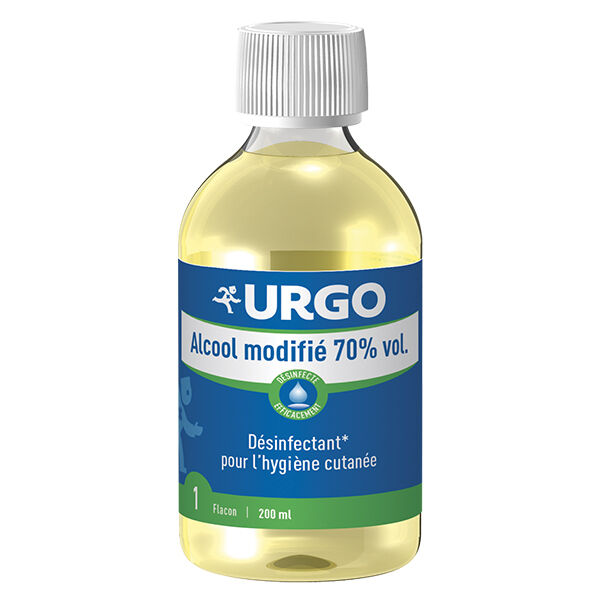 Urgo Premiers Soins Alcool Modifié 70° Vol. 200ml