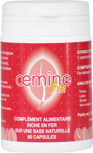 Oemine Fer et Spiruline 60 capsules