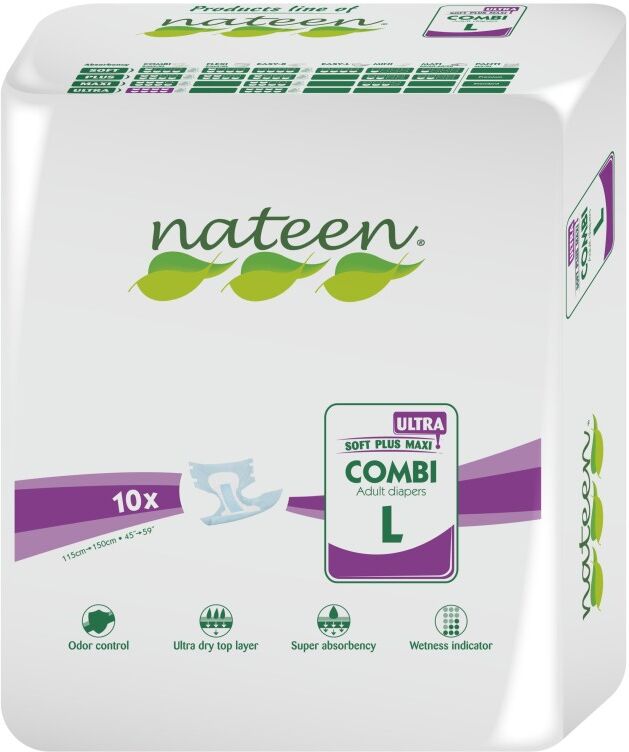 Nateen Combi Ultra - 8 paquets de 10 protections Large