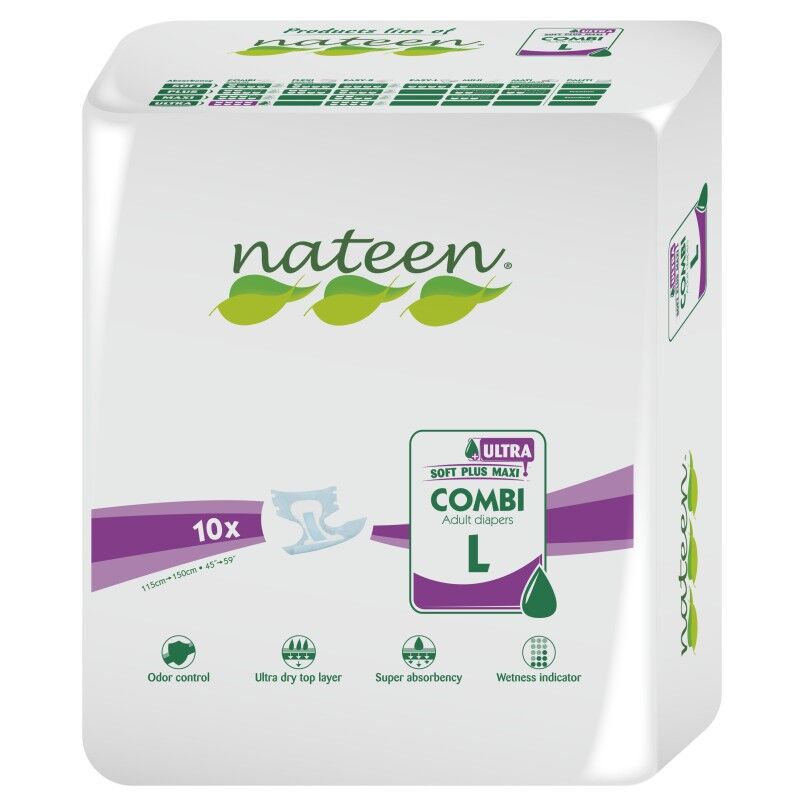 Nateen Combi Super Ultra - 1 paquet de 10 protections Large
