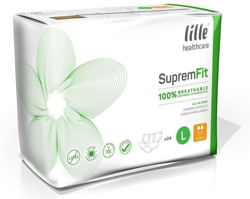 Lille Suprem Fit Extra Plus - 4 paquets de 24 protections Large