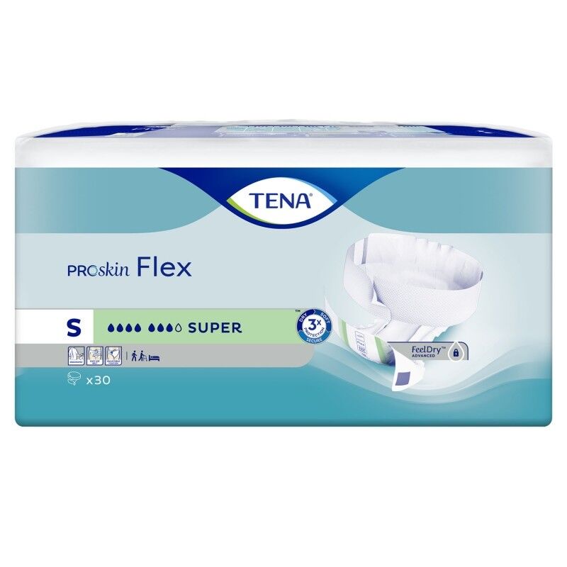 Tena Flex Super - 6 paquets de 30 protections Small