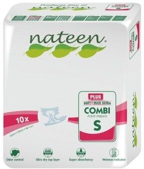 Nateen Combi Plus - 16 paquets de 10 protections Small