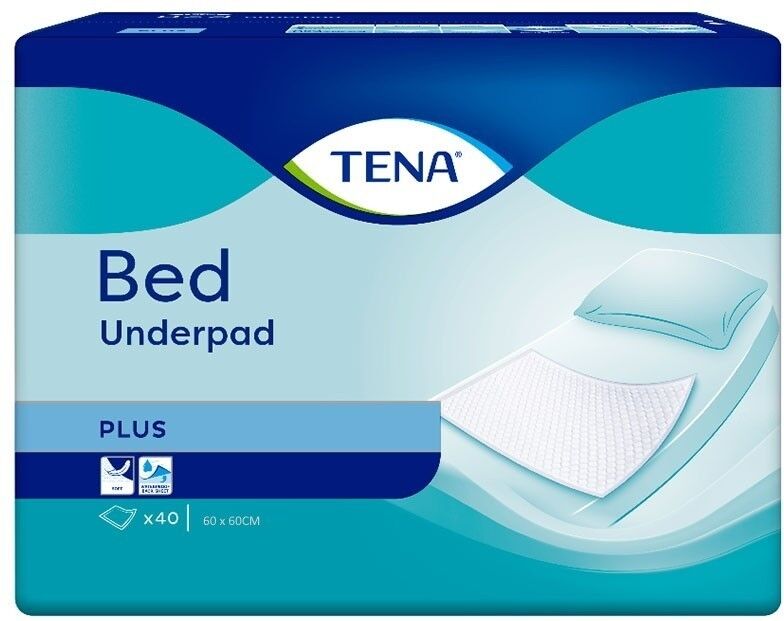 Tena Bed Plus - 4 paquets de 40 protections 60 x 60 cm