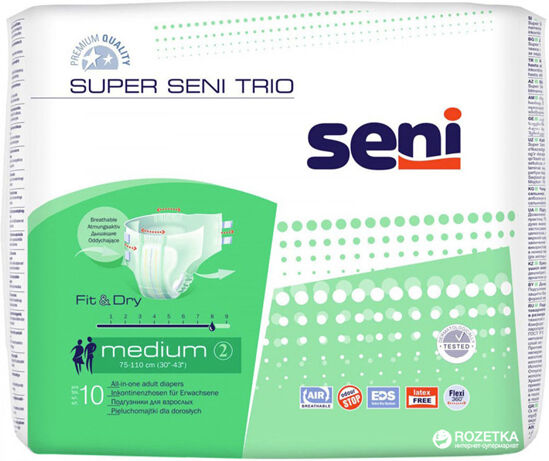 Seni Super Trio M Changes Complets 10 unités