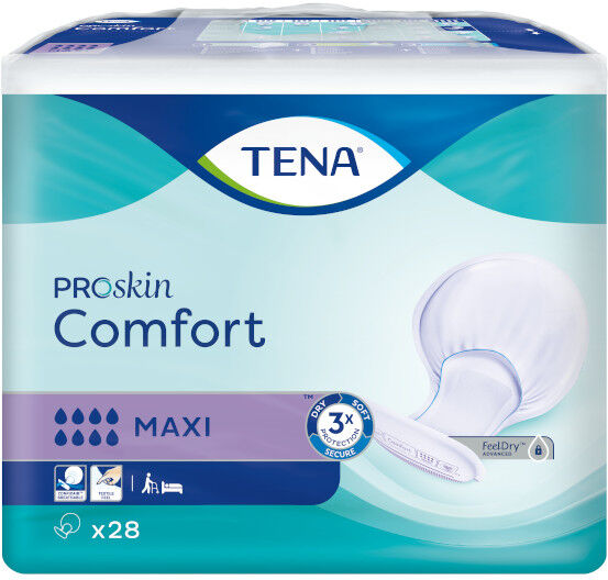 TENA Proskin Comfort Protection Maxi 28 serviettes