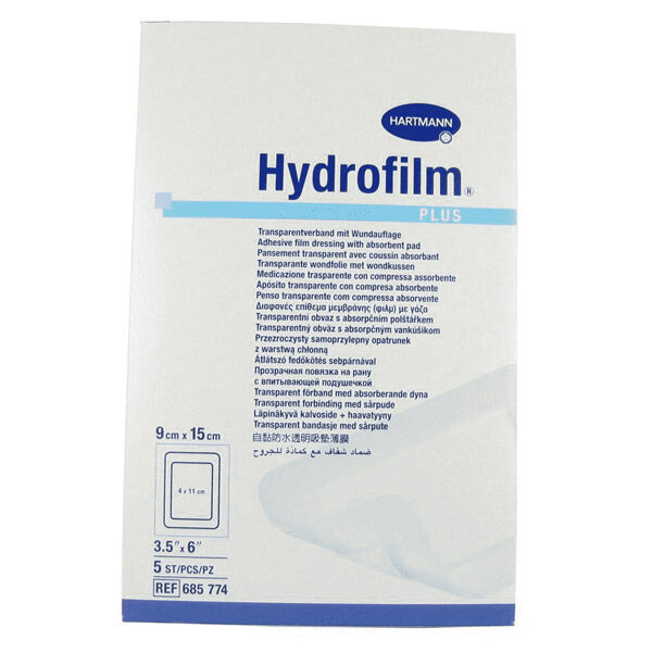 Hartmann Paul Hydrofilm Plus Pansement Adhésif Transparent 9x15cm 5 unités