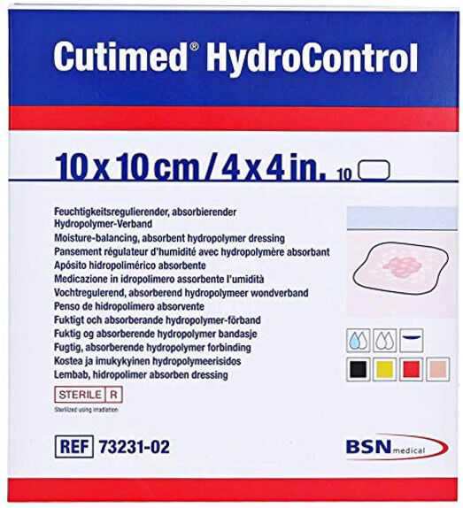 BSN Medical BSN Médical Cutimed HydroControl Pansement Absorbant Stérile 10cm x 10cm